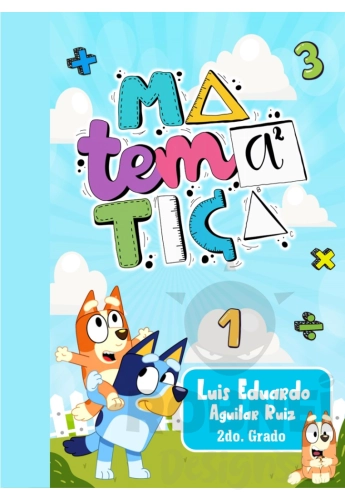 Bluey Matematica Portada